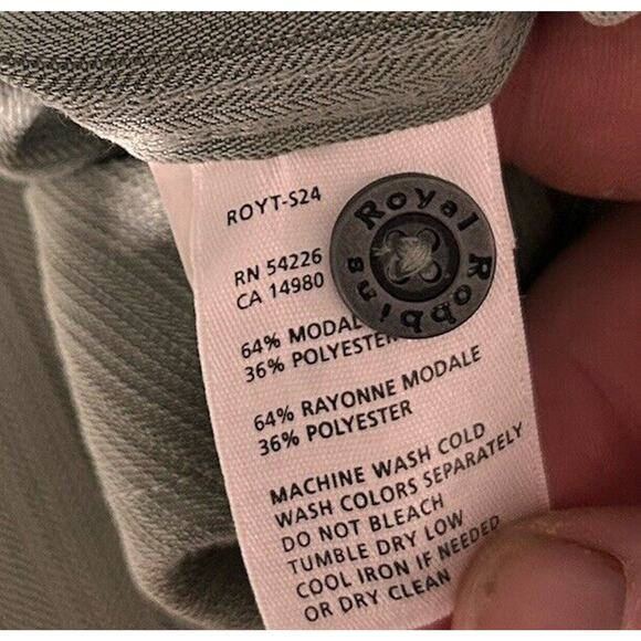 Royal Robbins Shirt Mens 2XL XXL Green Short Sleeve Button Up Modal Blend Hiking - Picture 6 of 7